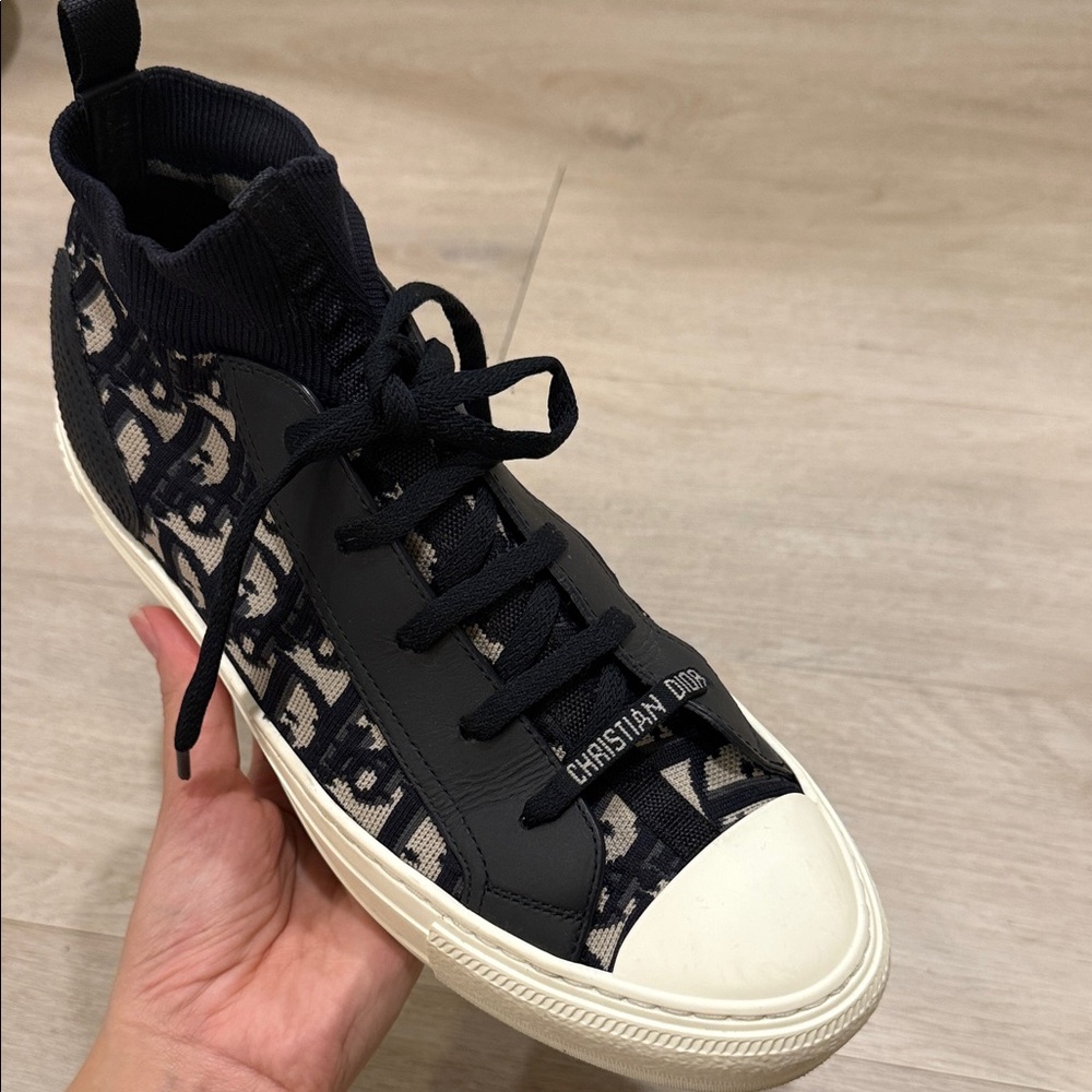 Dior Black and Cream Women's Sneakers - Picture 6 of 11